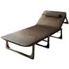 Cama plegable para descanso a la hora de comer, cama individual para adultos, sillón reclinable portátil para uso doméstico, cama simple de acompañante hospitalario, cama para siesta en la oficina, cama de camping