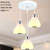 Lustre moderno minimalista para sala de jantar, três cabeças, lâmpada de cristal para sala de jantar, personalidade criativa, LED, lâmpada para mesa de jantar em casa, lâmpada de bar