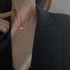 Collar con borlas y letra H de plata S925 para mujer, nuevo diseño de nicho de lujo ligero de alta calidad, cadena de clavícula con sentido del estilo, combina con todo, 2021