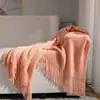 Manta de Sofá Transfronteriza con un Estilo Sencillo para Decoración de Casa de Huéspedes, Manta de Siesta, Manta Decorativa, Manta de Sofá, Manta de Aire Acondicionado