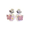 "Mar Ala Púrpura" Pendientes de Mariposa Huecos Retro, Estilo Minimalista Europeo y Americano, Exquisitos y Dulces, Pendientes Dinámicos con Borlas para Mujer