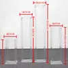 Novo 2022 Casamento Acrílico Luminoso Guia de Caminho Suporte de Vela de Cristal Decoração de Salão de Casamento Adereços