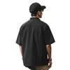 Camisa de verano para hombre de manga corta de secado rápido con sensación fresca, nuevo modelo de verano 2026, camisa retro americana de media manga