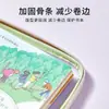 Bolsa clasificadora de temas en forma de L, bolsa de archivo transparente de apertura grande, bolso de malla con cremallera para libros y exámenes