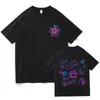 Camiseta Jinx Misteriosa, Moderna, Divertida e Fofa com Estampa de Coelho e Macaco de Anime, Adequada para Homens e Mulheres, para Esportes de Verão e Corrida