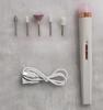 Lima de uñas eléctrica cinco en uno New Flawless preferida con luz, instrumento de belleza para uñas, pulido, recargable, pulidor de uñas
