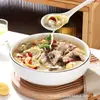 Atacado Doméstico Tigela Grande para Sopa Extra Grande Borda Dourada Peixe em Conserva Bacia Grande Tigela de Cerâmica Tigela Grande Tigela para Peixe Cozido Bacia Grande para Sopa