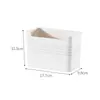 Caja de almacenamiento lateral para puerta de refrigerador japonés, caja organizadora de refrigeración de grado alimenticio, caja de almacenamiento compartimentada