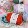 Xuefeier Hilo Liso No. 2 2mm Hebra Redonda Hueca Algodón Hilaza Algodón Puro Hilo de Algodón para Crochet Lana DIY Tejida a Mano