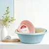 Energía limpia tareas domésticas limpiar lavabo Europeo Lavabo Profundo cuenca de plástico color aleatorio