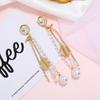 Socialité Elegante Simple Borla Larga Retro Aretes de Perlas Aretes de Círculo Redondo Aretes para Mujer Outlet de Fábrica