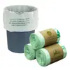 Bolsa de Almidón de Maíz Completamente Biodegradable, Bolsa en Rollo para Supermercado Doméstico, Bolsa de Basura de Boca Plana para Clasificación con Logo Personalizado