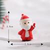 Navidad Nueva Navidad pequeños adornos Papá Noel vista micro accesorios de nieve Navidad pequeños adornos adornos de resina