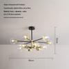 Lustre nórdico da sala de estar minimalista moderno Internet celebridade quarto sala de jantar personalidade criativa estudo luz luxo molecular mágico lâmpadas de feijão