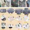 45 tipos de accesorios para mamparas de pantalla 320 piezas de combinación para cabinas de estación de trabajo de escritorio de oficina tira de sellado de aleación de aluminio cubierta de hebilla para pata de mesa