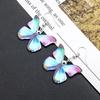 Pendientes de mariposa con gancho S925, estilo europeo y americano, de moda, con insectos, accesorios de Amazon, acrílico, bonitos ganchos para las orejas.