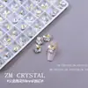 K9 Nuevo Súper Brillante Fondo de Punta 9.8mm Flor de Ciruelo Pedrería para Uñas, Coloridas Irregulares Forma de Flor Pegatinas para Uñas, Decoraciones de Pedrería 33