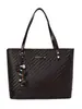 Bolso grande tejido con patrón transfronterizo para mujer, nuevo bolso tote casual de gran capacidad, bolso de hombro de moda y texturizado para el día a día