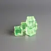 Simulação grade cubo de gelo comida tridimensional brincar através de cor cristal pingente quadrado feito à mão DIY enfeites de carro acessórios de resina