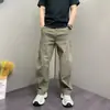 Pantalones de pierna ancha, corte curvo, modernos y elegantes para hombre, nueva colección de primavera, a la moda, sencillos, versátiles, pantalones deportivos casuales de pierna recta