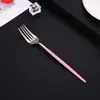 Juego de Cubiertos de Acero Inoxidable 410 Personalizado, Mango Plano, Vajilla Portuguesa, Cuchillo para Filete Occidental, Tenedor y Cuchara para Postre y Ensalada