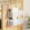 Estante de almacenamiento para colgar en la puerta con ganchos, estante de almacenamiento multicapa para detrás de la puerta del dormitorio, cesta de almacenamiento colgante sin taladro para detrás de la puerta de entrada, tipo oculto