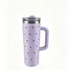 Caneca de café inclinada de 25ml, copo térmico para meninas, alto valor estético, caneca de café de grande capacidade, copo de gelo para carro, copo com canudo de uso duplo