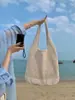 2025 Bolso de Hombro Grande de Tejido para Axila Bolso Tote Nuevo de Verano para Mujer Bolso de Playa Ocio Vacaciones Bolso Universitario