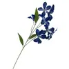 Estilo Pintura a Óleo Flor de Orquídea Chama Artificial 6 Cabeças Decoração Sala de Estar Casa Salão de Casamento Cenário de Jardim Decoração Vitrine