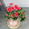 Flor Artificial azaléia rosa flor pequena decoração de casa floral artificial fotografia ao ar livre casamento atacado flor falsa