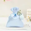 Bolsa de Regalo Boda Belleza Bolsa de Dulces Bolsa de Regalo de Mano Bolsa con Cordón de Tulipán Bolsa de Seda Hanfu Bolsa de Dulces de Boda