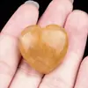 2172-Piedra de Ágata de Cristal Natural 25mm Agujero Grande 3mm Agujero Transversal Colgante de Corazón Adornos en Forma de Corazón Venta al por Mayor