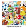 50 Pelotas Mixtas Personalidad Transfronterizo Deportes Béisbol Fútbol Decoración Patineta Taza de Agua Equipaje Pegatina