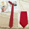Gravata Vermelha Masculina Casamento Noivo Roupa Zíper Grátis Estilo Universitário Estilo Acadêmico Jk Gravata Borboleta Menina