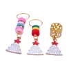 Accesorios para el Cabello Trenzado para Niñas Pasador Anillo para el Cabello Aleación Goteo de Aceite Árbol de Navidad Colgante Colgante Joyería Creativa DIY