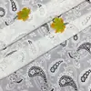 Tela de Algodón Bordada con Encaje Soluble en Agua con Bordado de Cuerda Hueca Láser para Vestidos y Accesorios de Boda al por Mayor