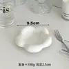 Nuevo Plato Cerámico Pequeño Blanco Redondo Lindo Estilo Nórdico Color Sólido Plato Creativo de Cerámica Blanca Gruesa Simple para Salsa para Dipear en Casa