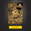 Pintura Colgante Thangka Cinco Colores Dios Amarillo de la Riqueza Pintura Decorativa de Entrada Estatua de Buda de Xizang Dios de la Riqueza Mural de Riqueza para Sala de Estar Oficina
