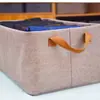 Caja de almacenamiento de ropa catiónica para el hogar, caja de almacenamiento plegable para armario, cesta de almacenamiento separada de tela, caja de almacenamiento ordenada y a prueba de polvo