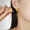 [Aço Titânio] Borboleta com Franja Estilo Minimalista Forno Ouro Genuíno Colar Feminino Ins Celebridade da Internet Corrente da Clavícula Acessórios