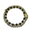 Pulsera Cruzada Europea y Americana de Latón Electrochapado en Oro Real para Mujer, Lujo Ligero, Sensación de Alta Gama, Pulsera en Capas Estilo Ins