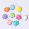 Mão de pintura de flor contas de cor tridimensional urso Inglês através-buraco contas de telefone móvel cadeia chaveiro DIY acessórios de jóias