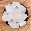 Piedra Cruda de Cristal Blanco Natural Difusor de Aromaterapia, Piedra Cruda de Cristal para Ofrenda a Buda, Piedra Triturada para Desmagnetización, Artesanías de Cristal