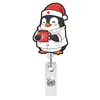 Elefante Gato Pingüino Hema Sombrero de Navidad Acrílico Brillo Tirador Telescópico Tirador Giratorio Pin de Clip