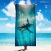 Toalla de Playa Nueva Transfronteriza Estampado de Animales Marinos Lindos Asiento de Playa para Nadar en la Costa Toalla de Baño