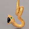 Brincos de Obsidiana Banhados a Ouro Cobra Misteriosa Rica Decoração Moda Jovem Joias da Moda Brincos Originais 2023