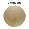 Estilo Europeu Criativo PVC Round Mesh Meal Estilo Europeu Estilo Ocidental Tapete de Jantar Antiderrapante Tapete de Isolamento Térmico Hotel Tapete de Mesa de Jantar