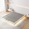 Sem Estrutura de Cama Suspensa de Cabeceira Cama de Casal Cama de Quarto Principal Cama de Couro de Luxo Acessível de Celebridade da Internet Cama de Casamento Simples Cama de Tecido Tecnológico Tatami