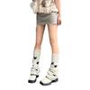 Calcetines de estrella de cinco puntas Y2K, nuevos calcetines de punto cálidos de invierno Lolita con mangas asimétricas de dos piernas y bordes cruzados