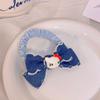 Acessórios de cabelo das crianças Denim gatinho hairpin vintage hairpin elegante laço anel de cabelo Intestino delgado corda de cabelo para trás decoração da cabeça